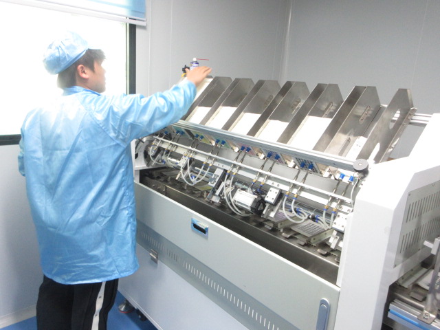 Packing line at ProMix Medical wound dressing factory