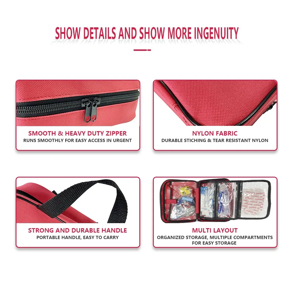 OEM ODM Portable Emergency Medical First Aid Kit Bag for Pets Dogs and Cats Buddy Travel Outdoor with CE ISO