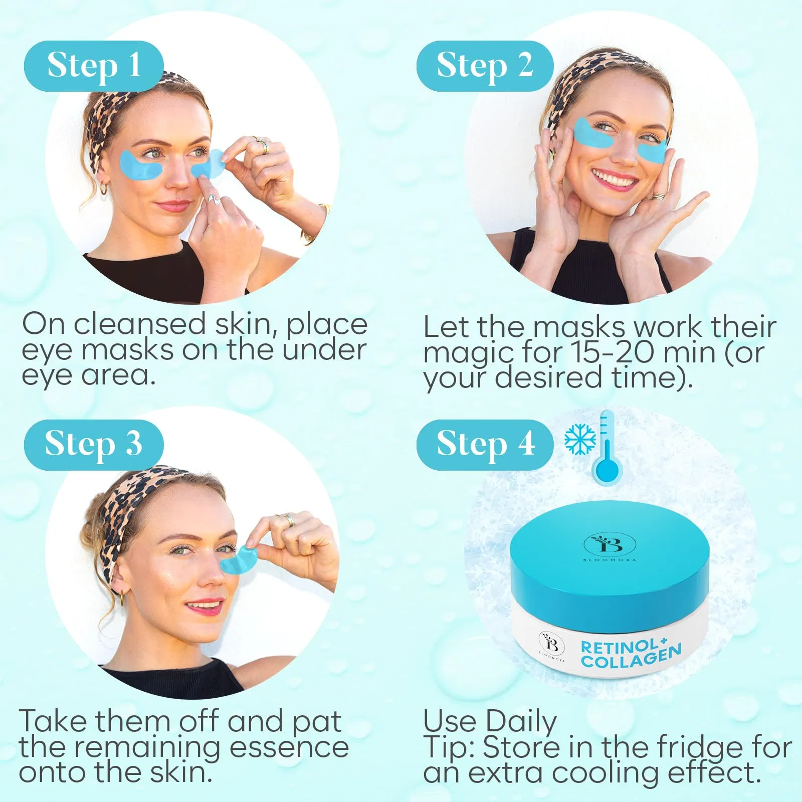 Anti Wrinkle Moisturize Gold Collagen Skincare Hydrogel Under Eye Mask