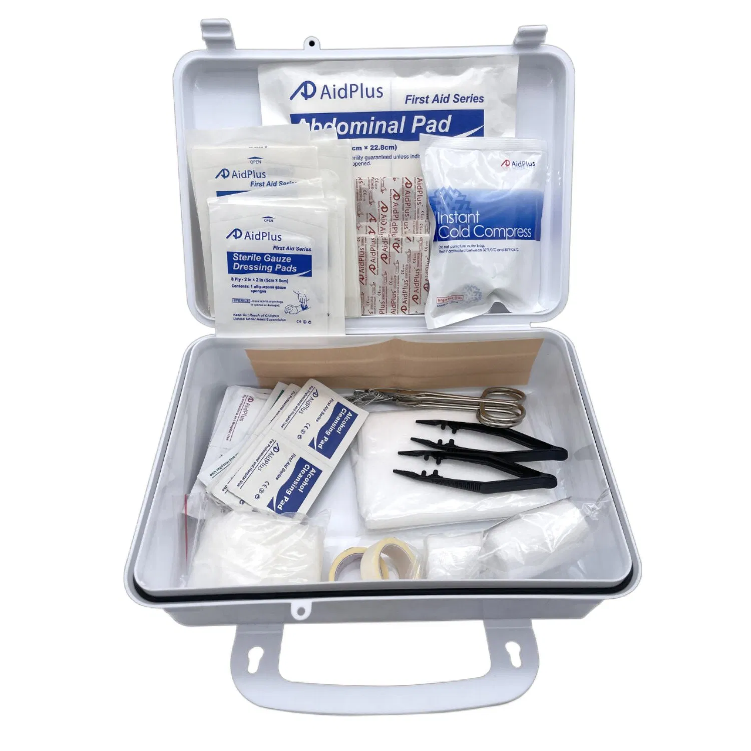 Mini CE FDA ISO Approved Plastic Medical Level Survival First Aid Box Kits Produdct Supplier for Home Car Auto Travel Family Outdoor