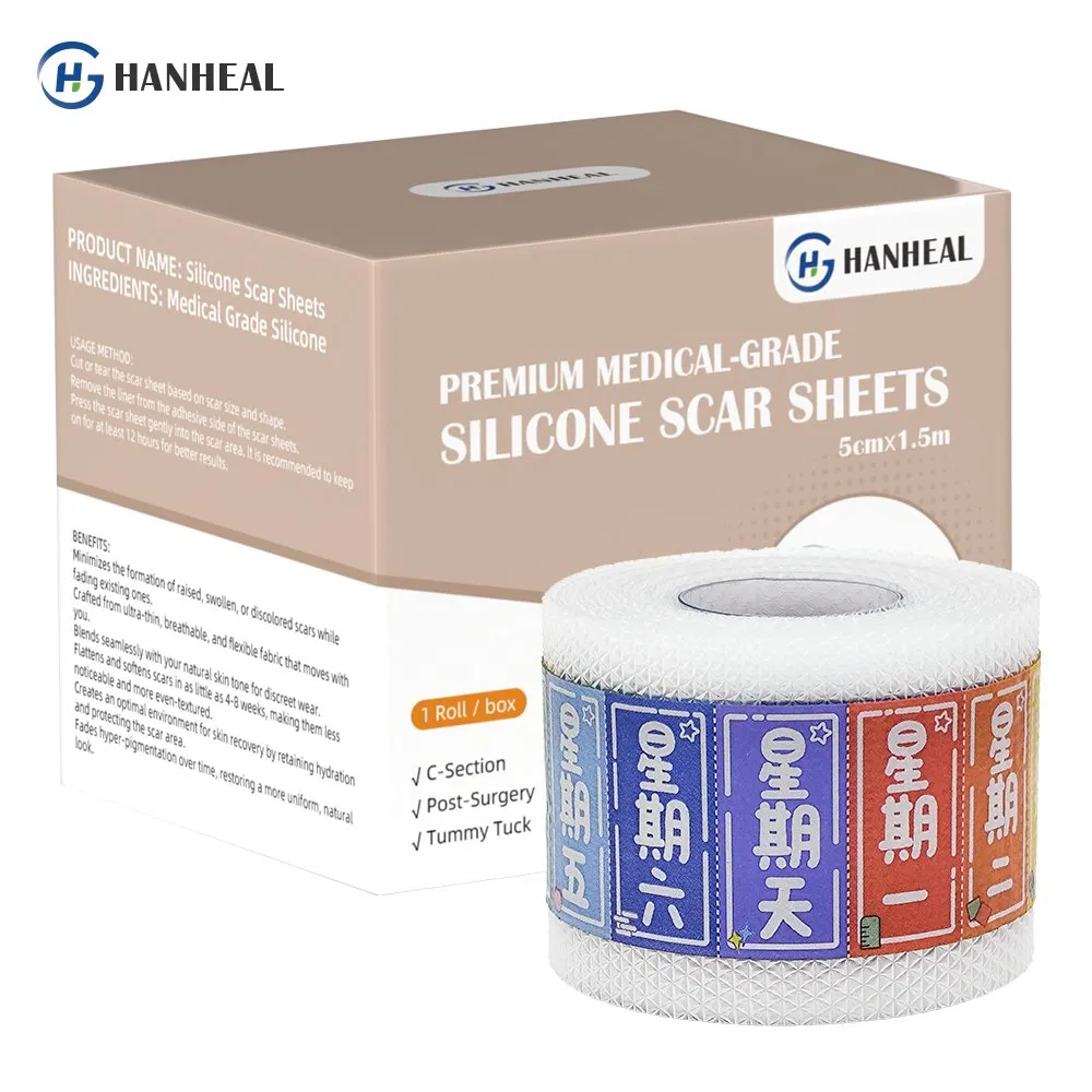 Hot Sale Length Customizable Medical Silicone Scar Sheets Water Resistant Scar Removal Patch