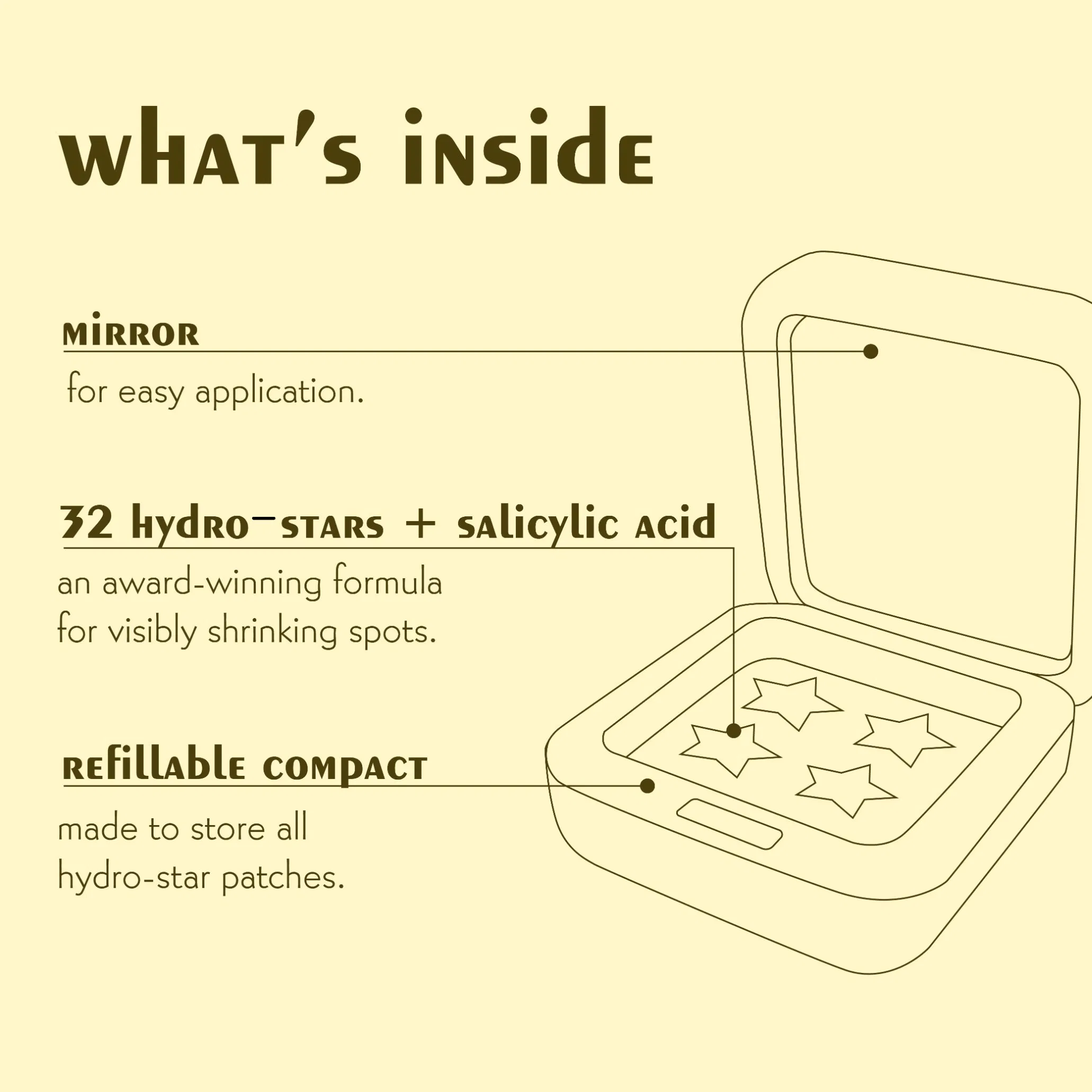 Custom 4dots/6dots/9dots/12dots Acne Patches Colorful Acne Patch Hydrocolloid Pimple Patches Mirror Box