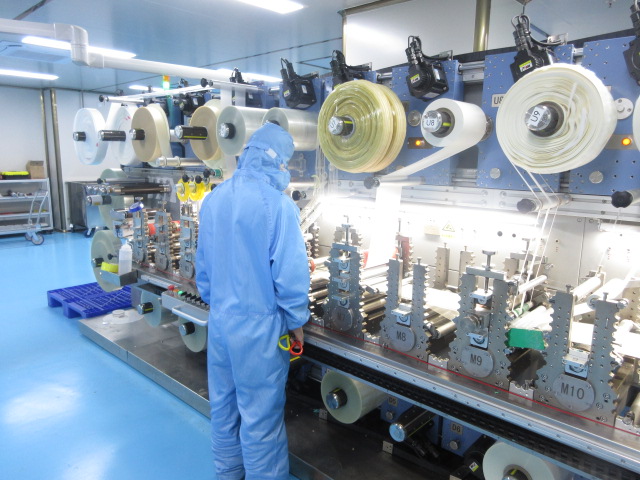 Die-cutting process for medical plasters at ProMix Medical