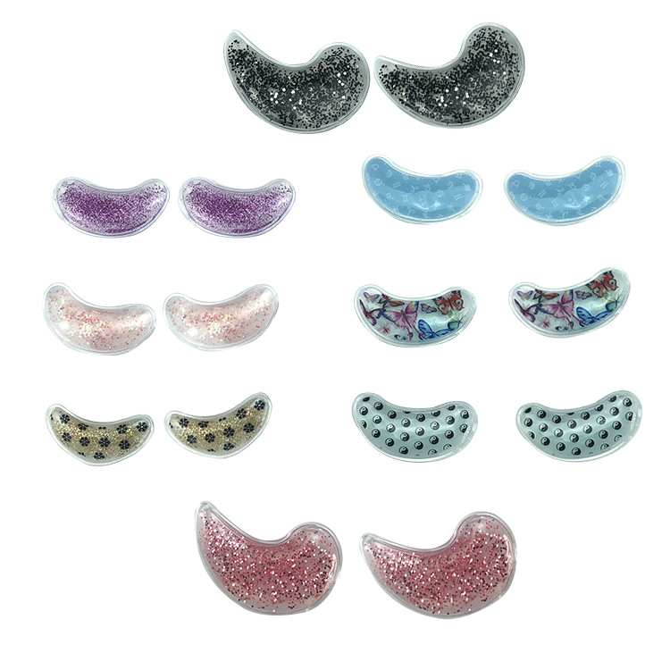 Wholesale Anti-Wrinkle Cooling Soft Fabric Cold Compress Gel Eye Mask Pads with Customized Logo