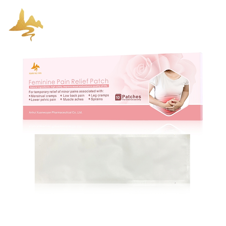Chinese Supplier Elastic Fabric Menstrual Period Cramp Feminine Pain Relief Patch