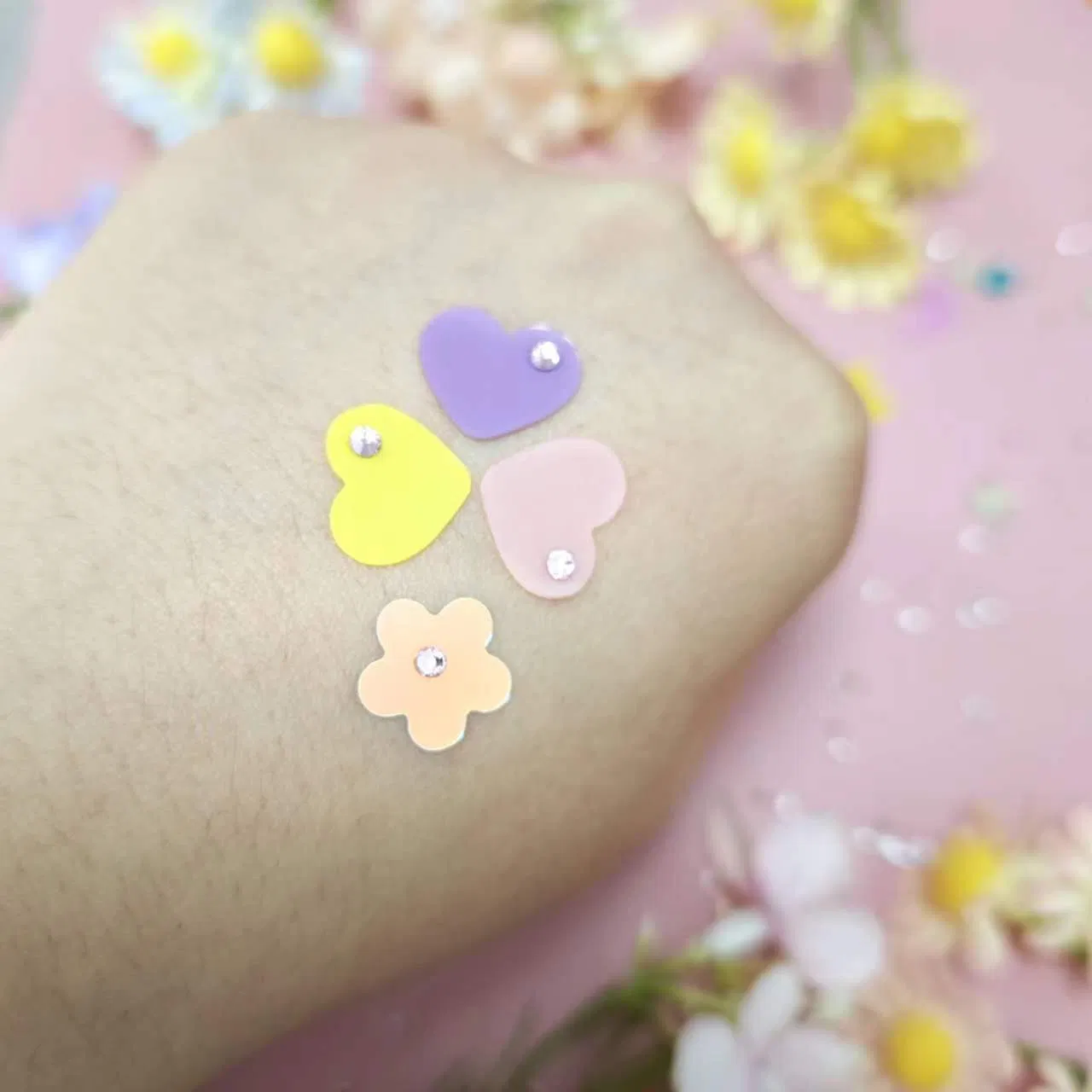 Manufacturer Flower Acne Patch Pink Diamond Pimple Patch OEM Hydrocolloid Blemish Cover