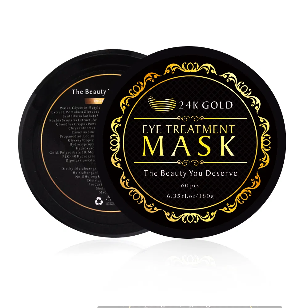 24K Gold Collagen Mask Removing Dark Circle and Fine Lines Custom Logo Deep Hydration Wholesale Anti-Wrinkle for Eye