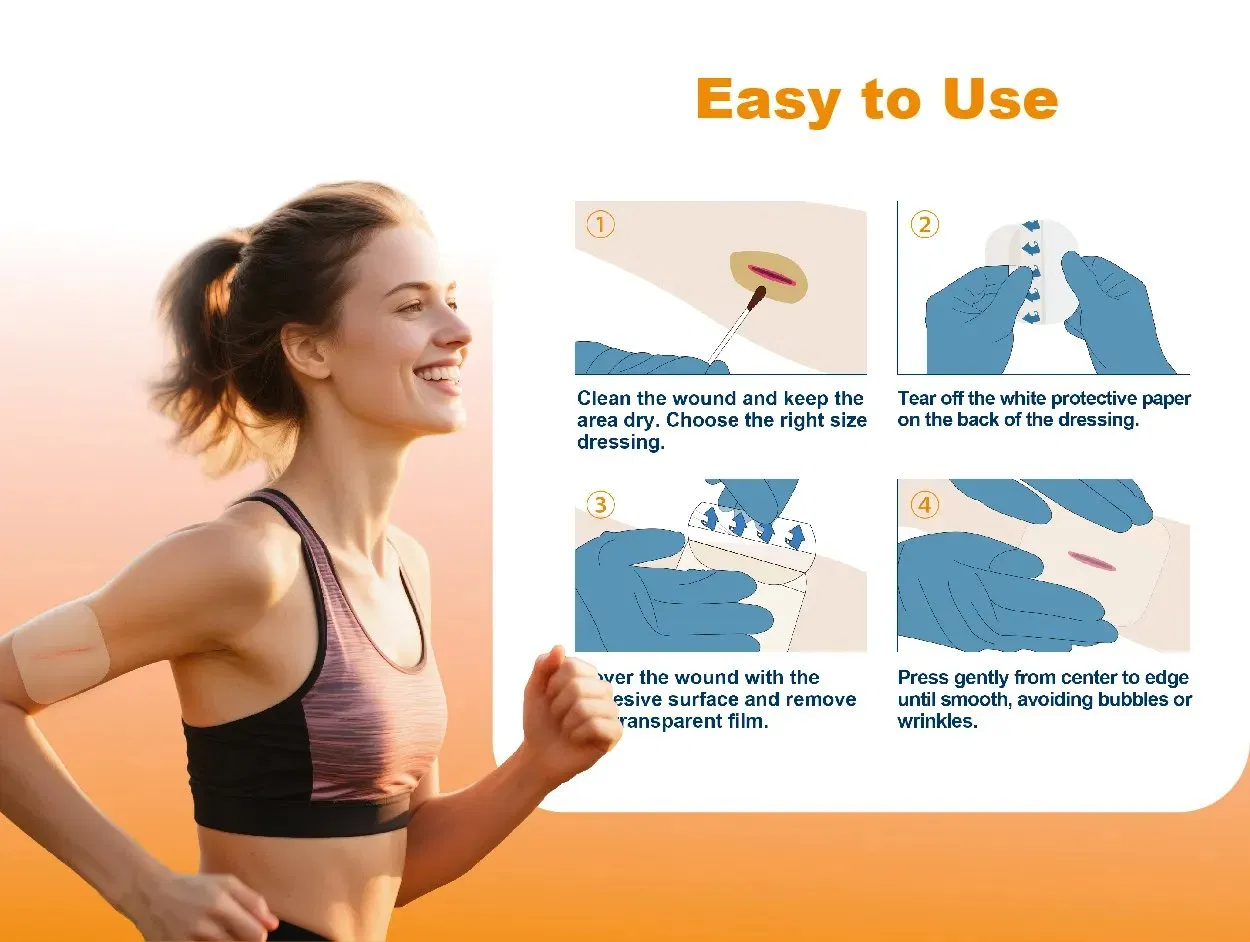 Premium Conformable Hydrocolloid Dressing with Conformable Fit for Hospital Joint Wound Care