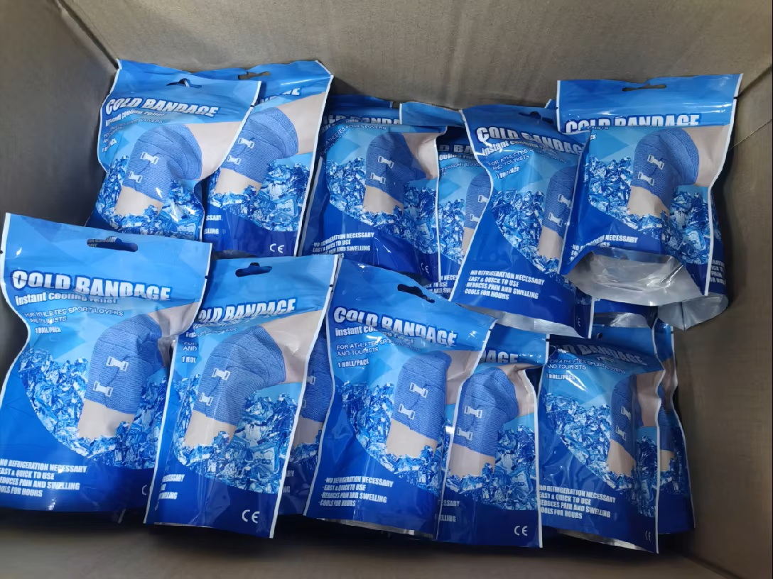 Wholesale Elastic Cohesive Bandage Cold Ice Wraps Bandage for Sports First Aid &amp; Physio Supplies