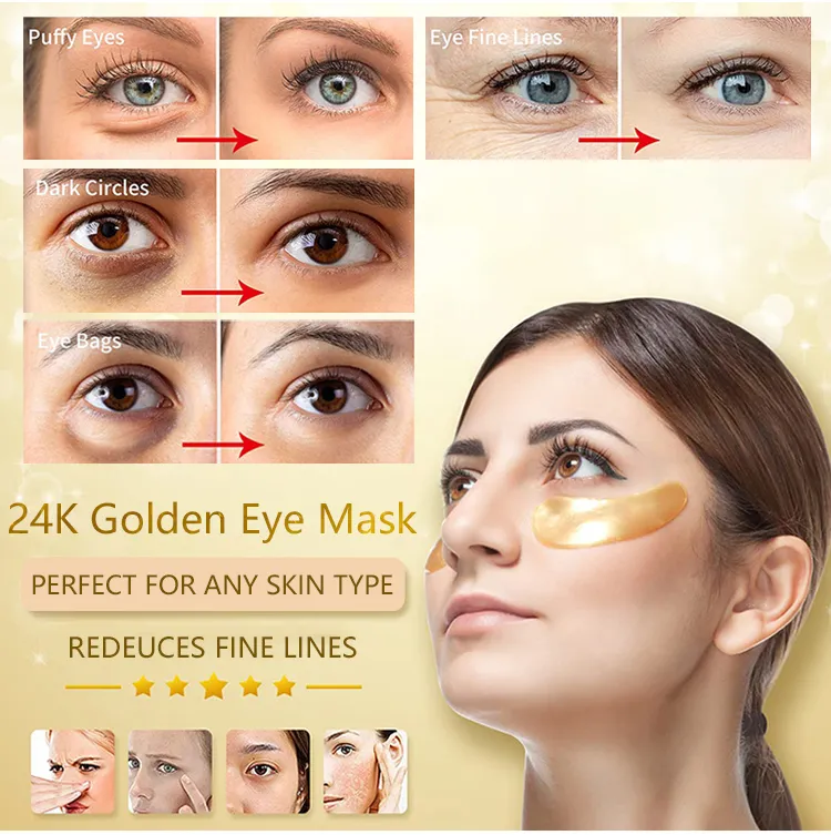 24K Golden Eye Mask Detail 6