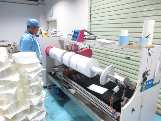 Slitting process at ProMix Medical production line