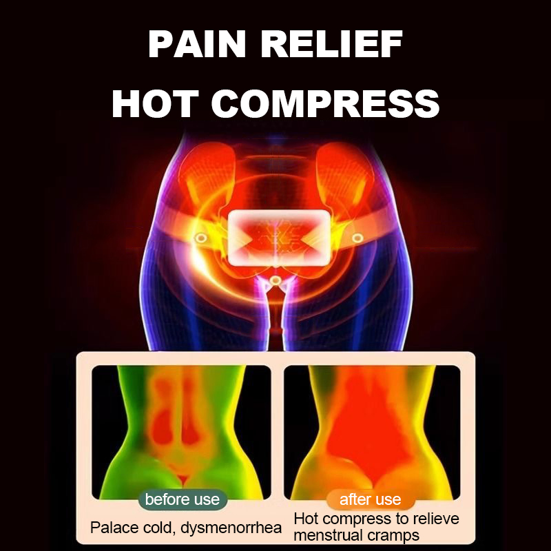 Air Activated Period Pain Patch with Perforated Line Menstrual Cramp Relief