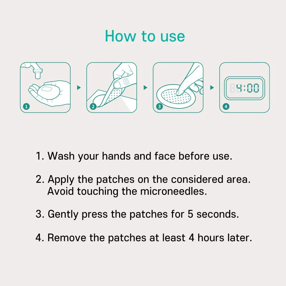 Microneedle Hydrocolloid Patch for Acne Pimple Treatment Beauty Products