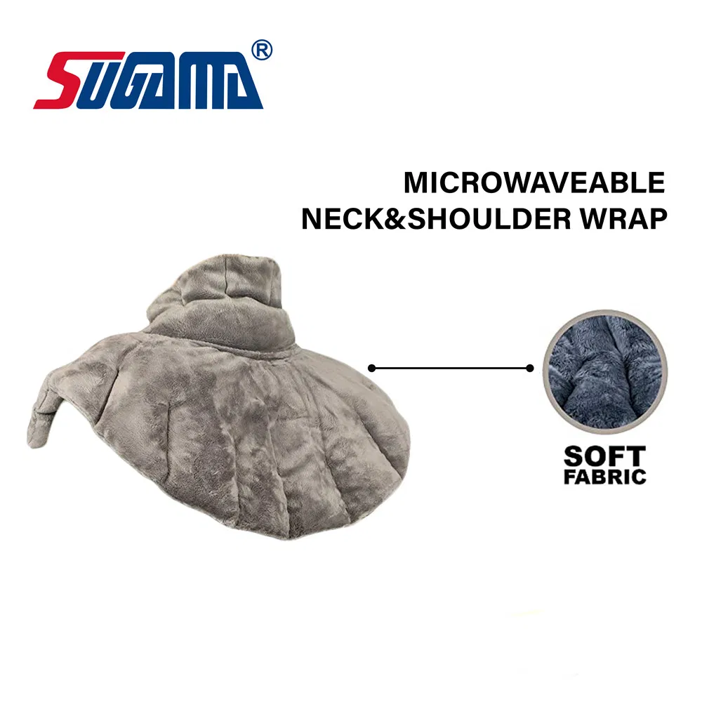 Weighted Moist Heat Hot and Cold Compress Heating Pad Microwavable Neck and Shoulders Wrap for Relief of Pain