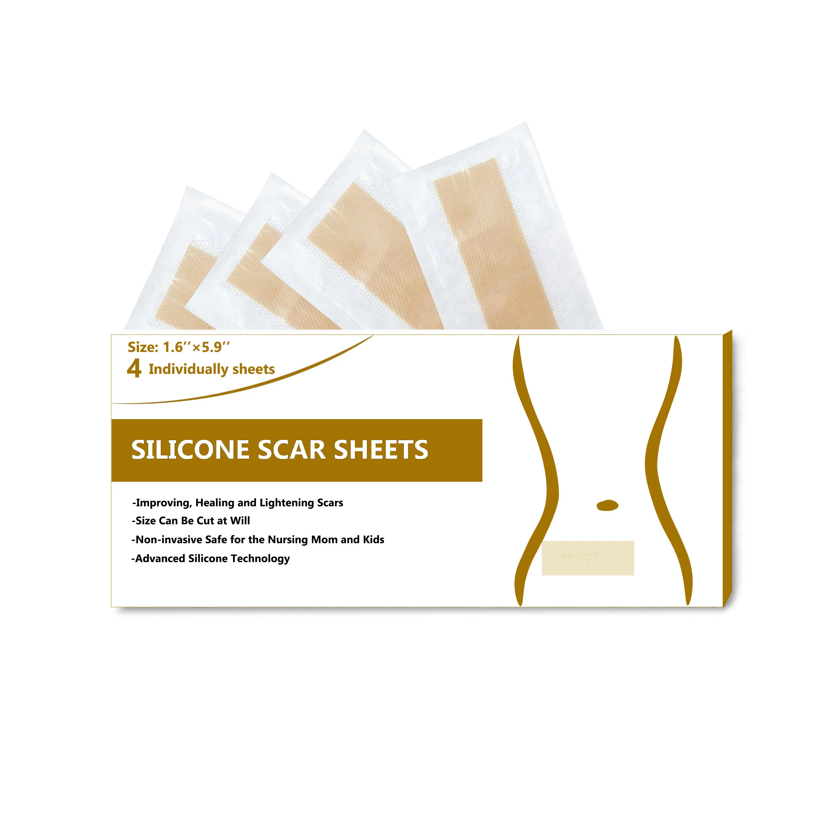 Silicone Scar Treatment Sheets for Acne and Surgical Scars