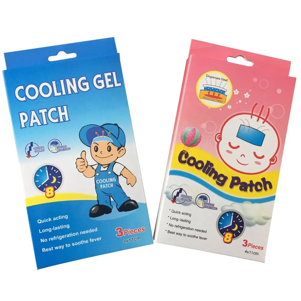 Custom Factory Medical Supply Fever Baby Cooling Gel Patch for Health Care