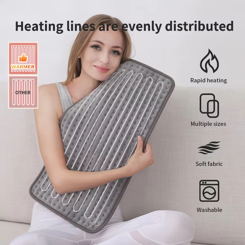 Washable Heat Therapy Body Warmer Electric Heating Pad for Back Waist Neck Shoulder Pain Relief