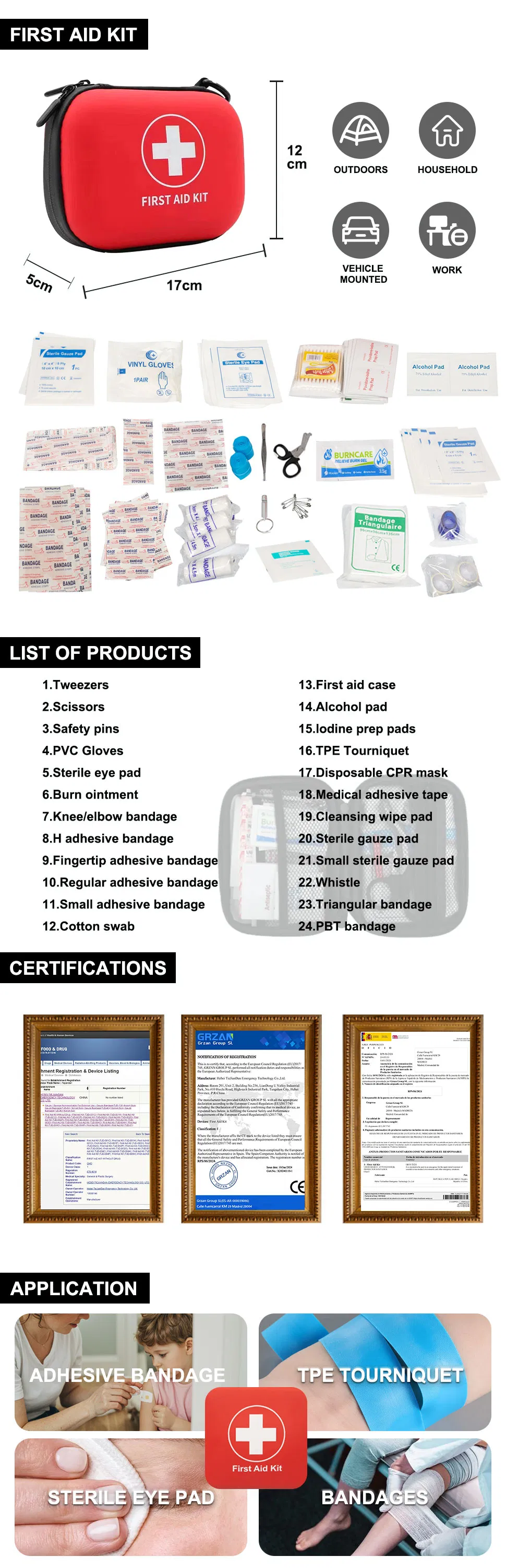 Portable Waterproof Tactical Mini First Aid Kit