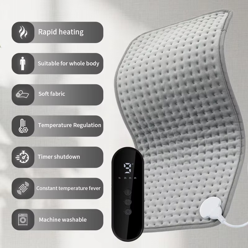 Washable Heat Therapy Body Warmer Electric Heating Pad for Back Waist Neck Shoulder Pain Relief