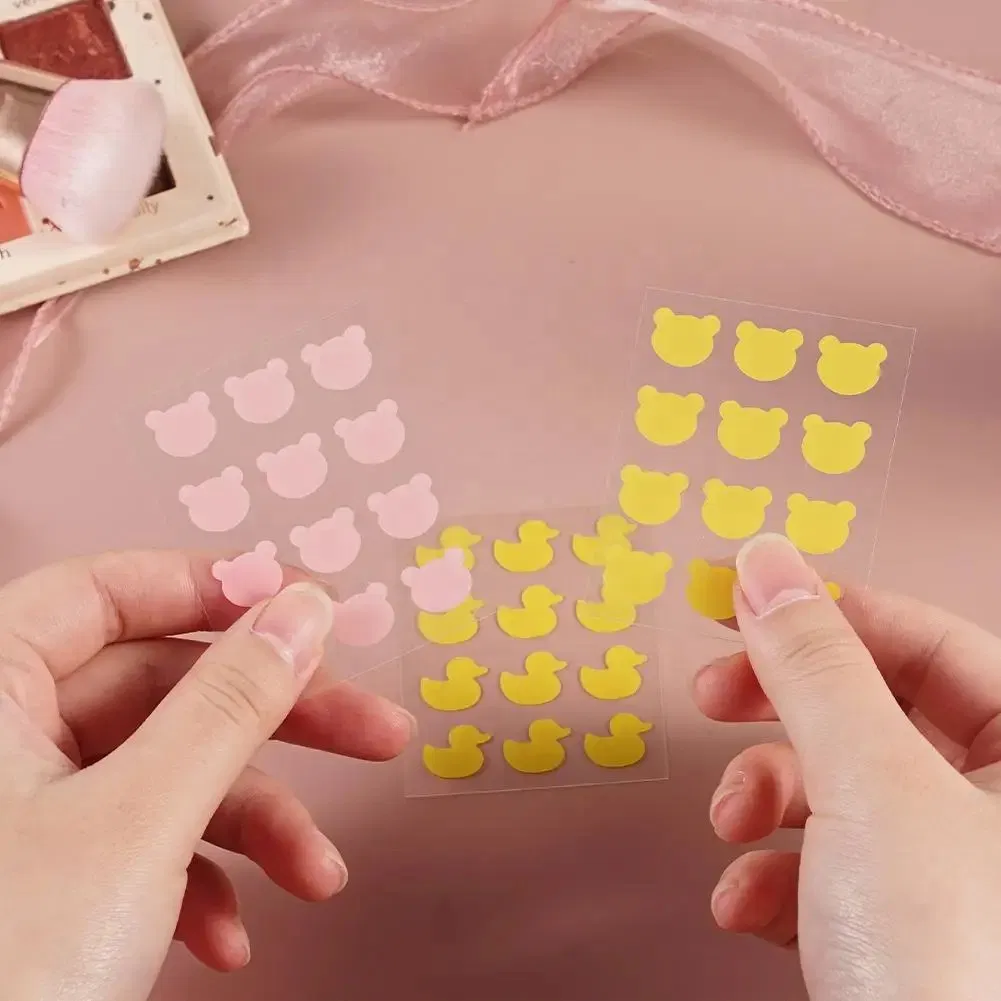 Wholesale Factory Price Private Label OEM 12 Dots Yellow Colour Duck Shape Hydrocolloid Acne Pimple Patch, Spot Stickers for Blemish and Zit