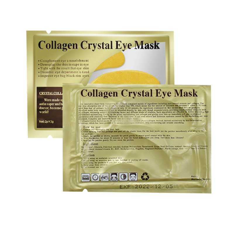 Anti-Wrinkle 24K Gold Dark Circle Remove OEM Eye Care Custom Logo Eye Mask for Dark Circles and Puffiness