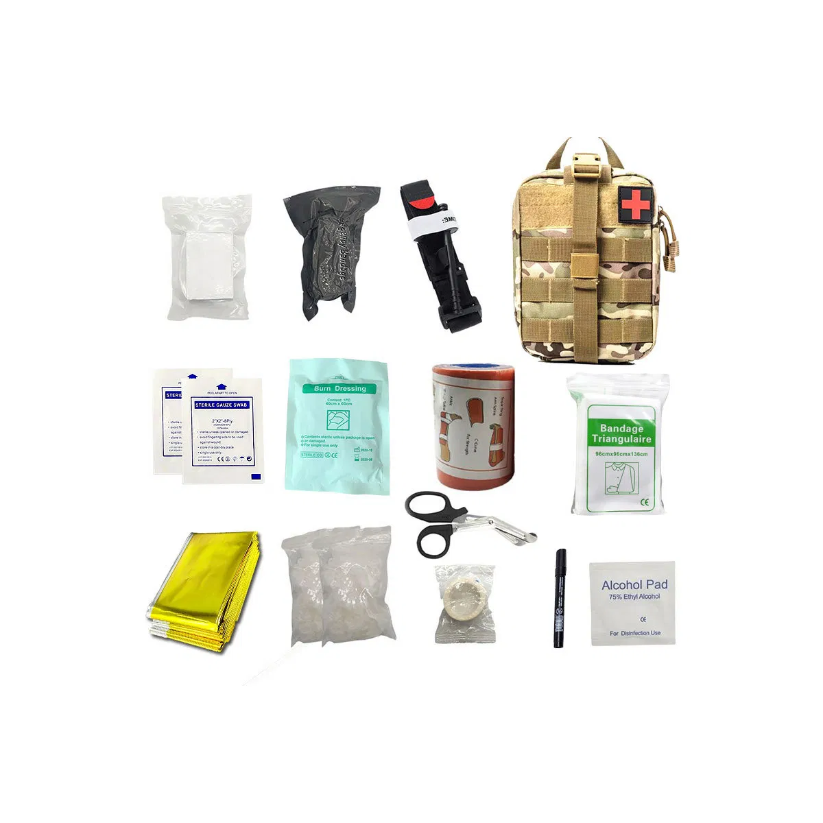 Ifak Tactical Medical Pouch Portable Survival Emergency First Aid Kit