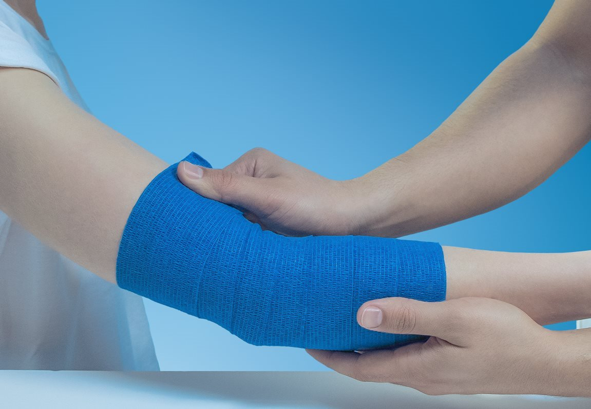 Manufacturer Direct Cold Cohesive Bandage Self-Adhesive Compression Wrap for Injury Recovery