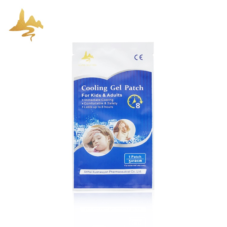 100% Natural Herbal Disposable Hydrogel Refreshing Baby Cooling Gel Patch