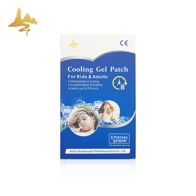 100% Natural Herbal Disposable Hydrogel Refreshing Baby Cooling Gel Patch