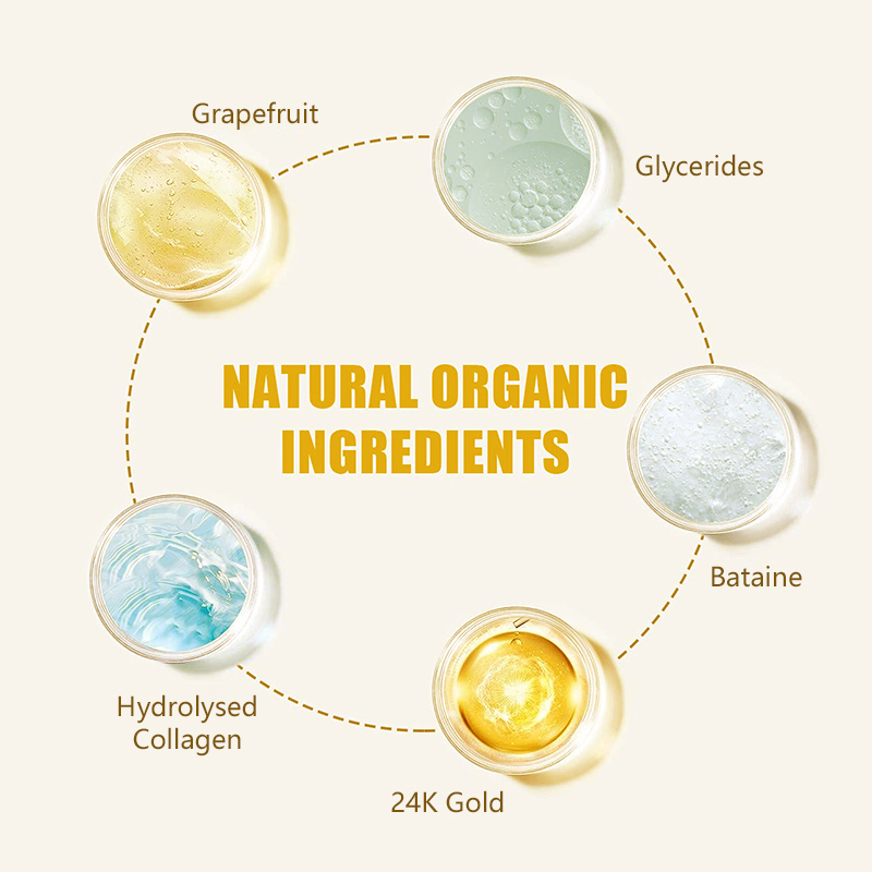 Customize Logo Eye Gel Pads Patches 24K Gold Anti-Wrinkle-Moisture Crystal Collagen 24K Eye Mask