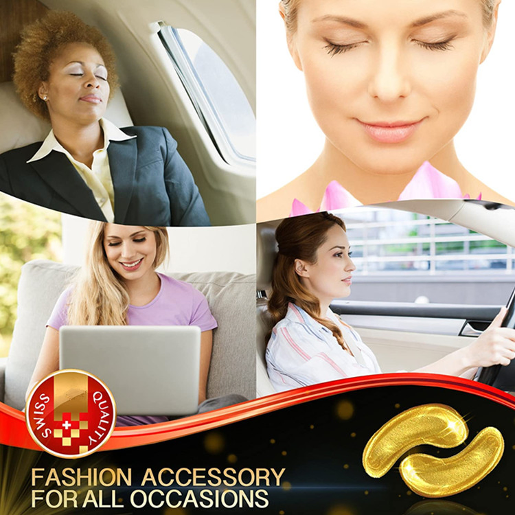 High Quality Natural Organic Anti Wrinkle 24K Golden Eye Mask