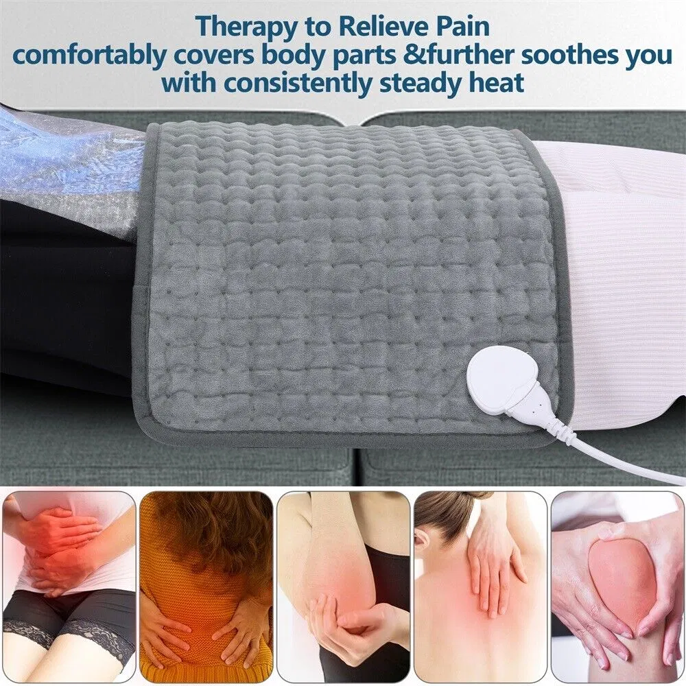 Electric Heating Pad for Neck Back Pain Relief Shoulder Heating Shawl Wrap Heat Therapy Winter Thermal Blanket - EU Plug