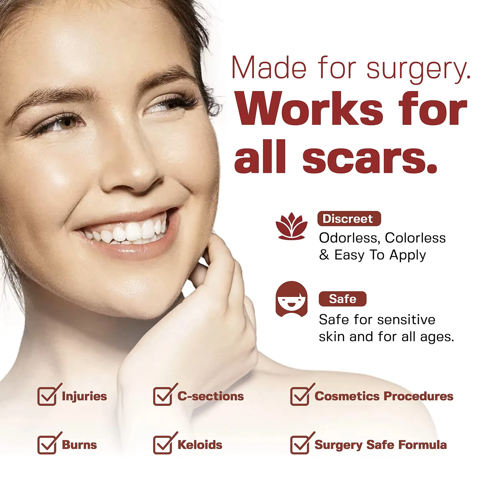 Transparent Scar Patch