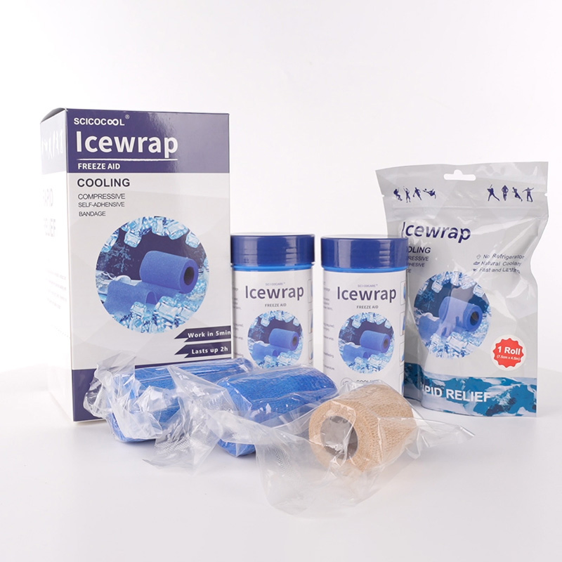 Reusable Therapeutic Cooling Horse Bandage Self-Adhering Ice Wrap Bandage for Veterinary