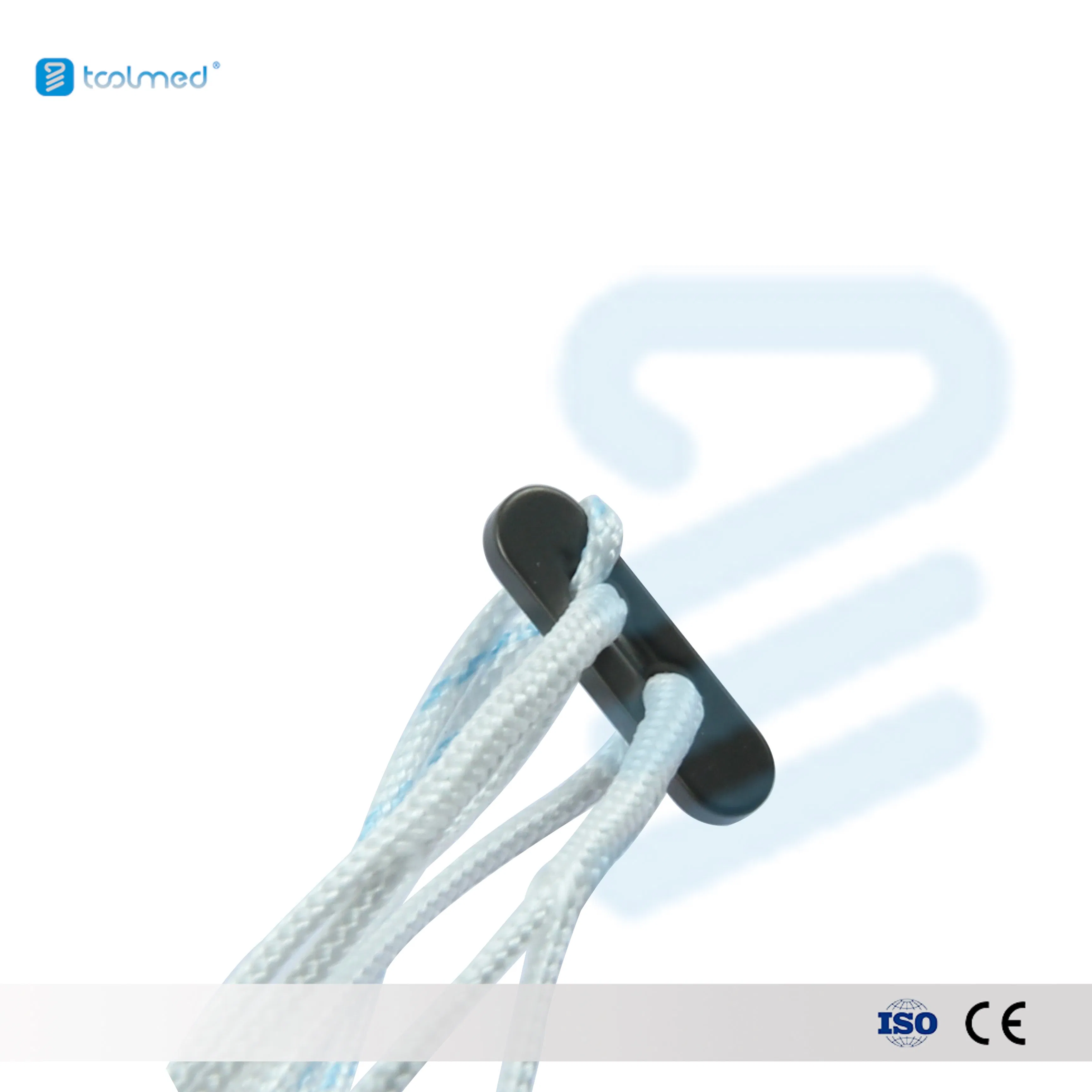 Orthopedic Trauma Sports Medicine Repair Anchor Fiber Medical Suture with Titanium Adjustable Fixation Knotless Button