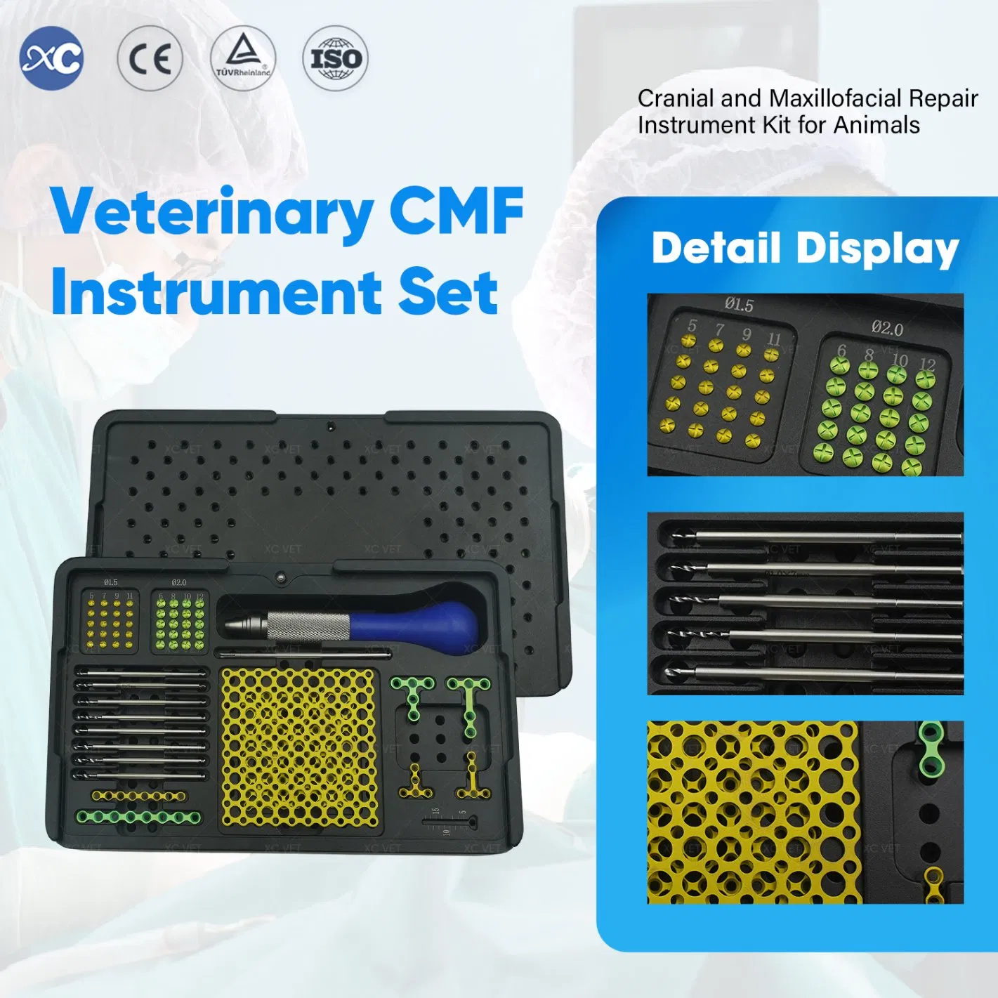 Hot Sale Veterinary Surgical Implant Instrument Set Cmf Maxillofacial Orthopedic Instrument Set