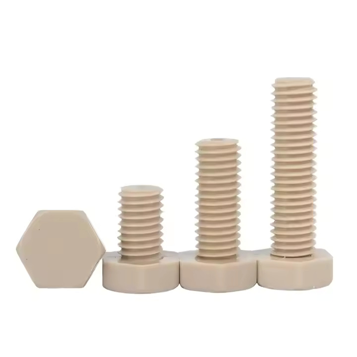 Insulation Peek Screw Hex Head Plastic Screw DIN 912 Cylindrical Hex Socket Cap Screw