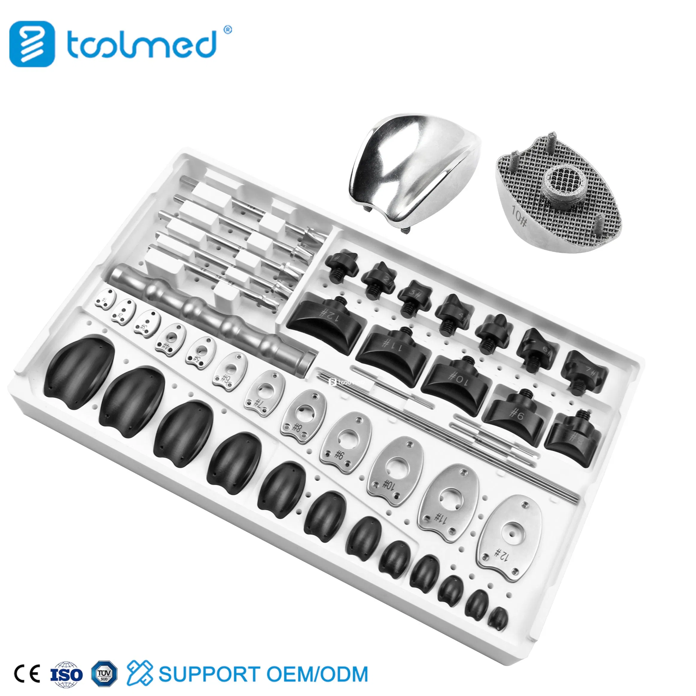 Veterinary Orthopedic Knee Prosthesis Replacement Medical Kit Patellar Groove Replacement (PGR) Instrument Set for Pet Surgery