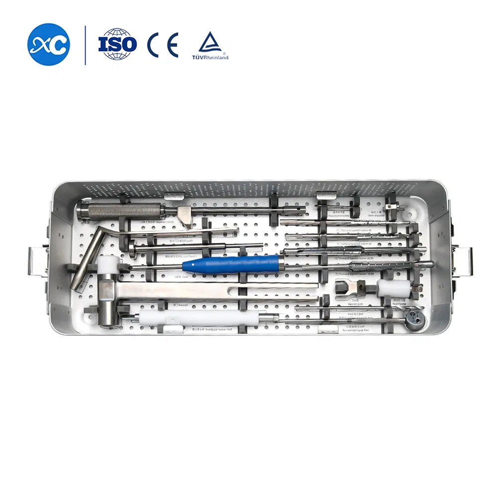 Stainless Steel a Type Total Hip Prosthesis Joint Replacement 4#-10# Instrument Set Veterinary Orthopedic Surgical Implants