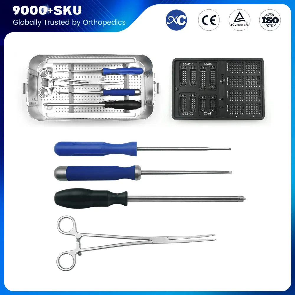 Factory Direct Supply Cervical Orthopedic Implants Expandable Titanium Cage Instrument Set