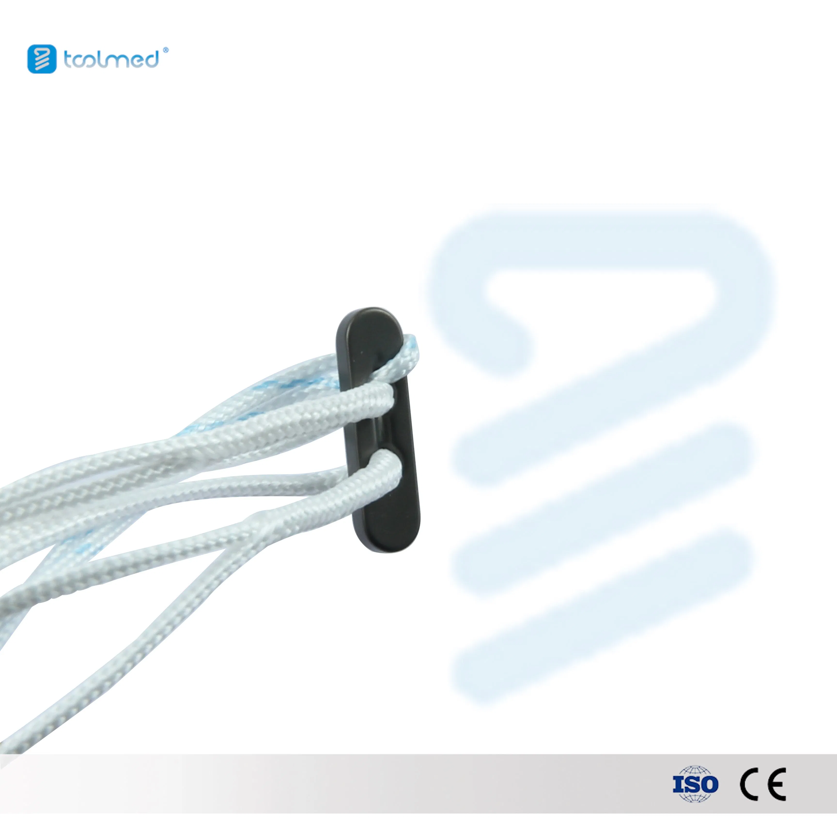 Orthopedic Trauma Sports Medicine Repair Anchor Fiber Medical Suture with Titanium Adjustable Fixation Knotless Button