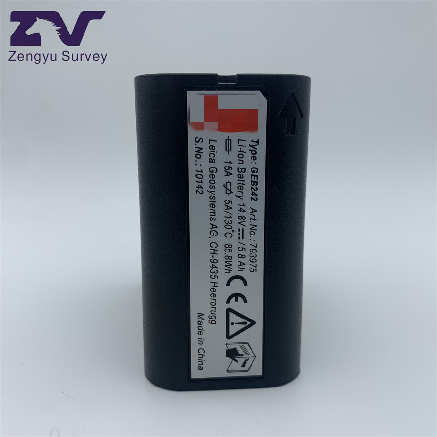 Zengyu Rechargeable Li-ion 14.8V 5800mAh Replacement Geb242 Battery for Lei Ca Ts30 TM30 Total Station