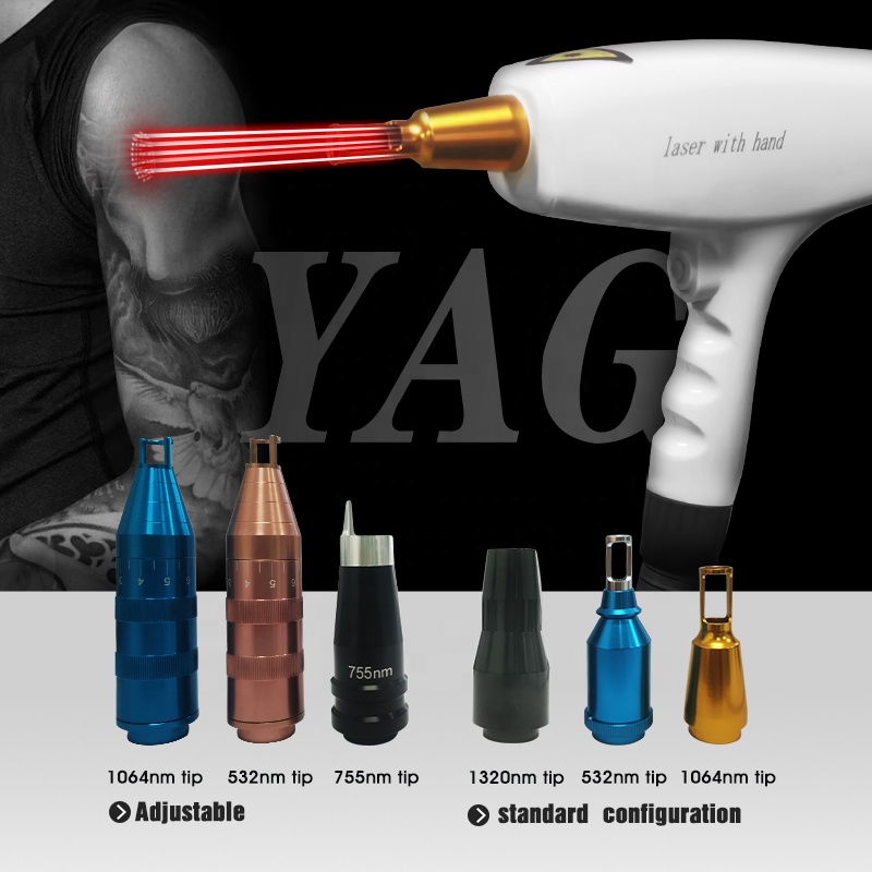 2025 Upgrade Professional 2 in 1 Q Switch Nd Yag Laser Diode Laser Hair and Tattoo Remove Machines