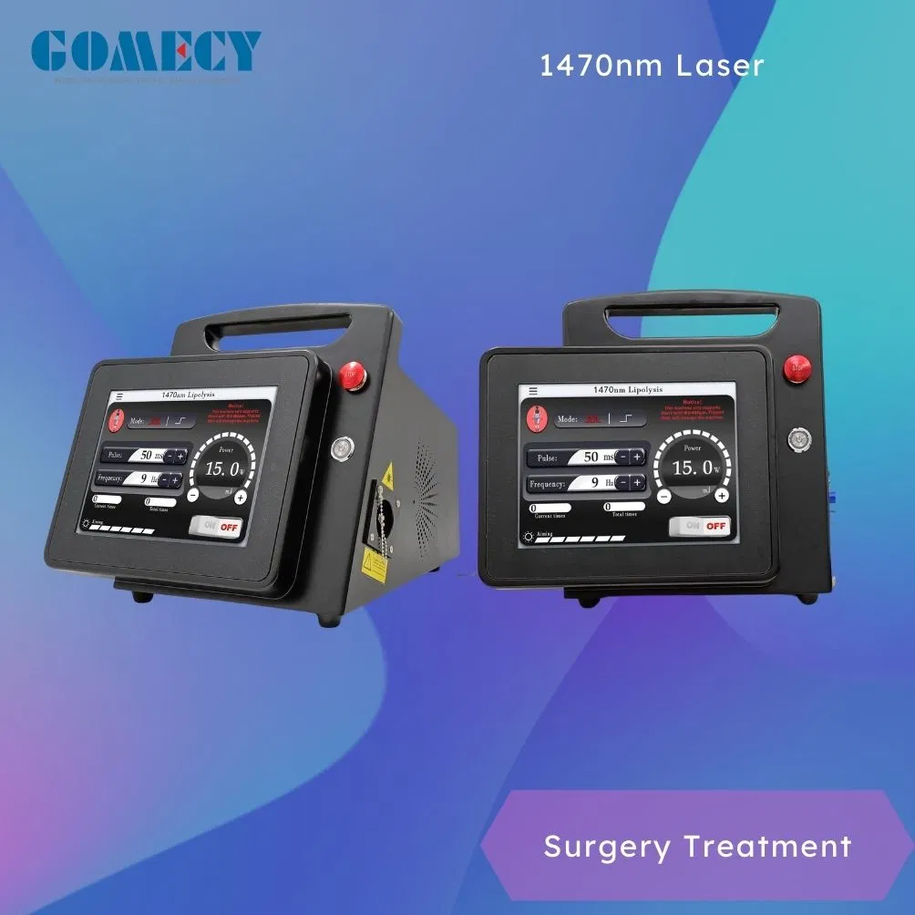 Gomecy Black Hand Bar 1470nm Diode Laser Hemorrhoids System for Evlt Endolift Use
