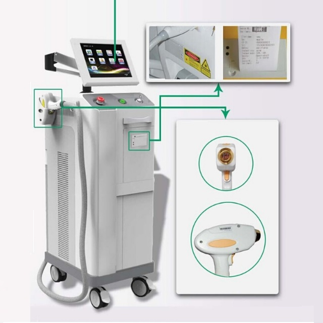 Vertical/Stationary 808nm Diode Laser Hair Removal Medical Beauty Device