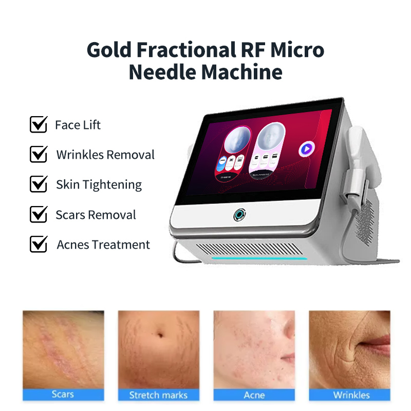 Gold Acne Treatment System with Frequency Microneedling Technology
