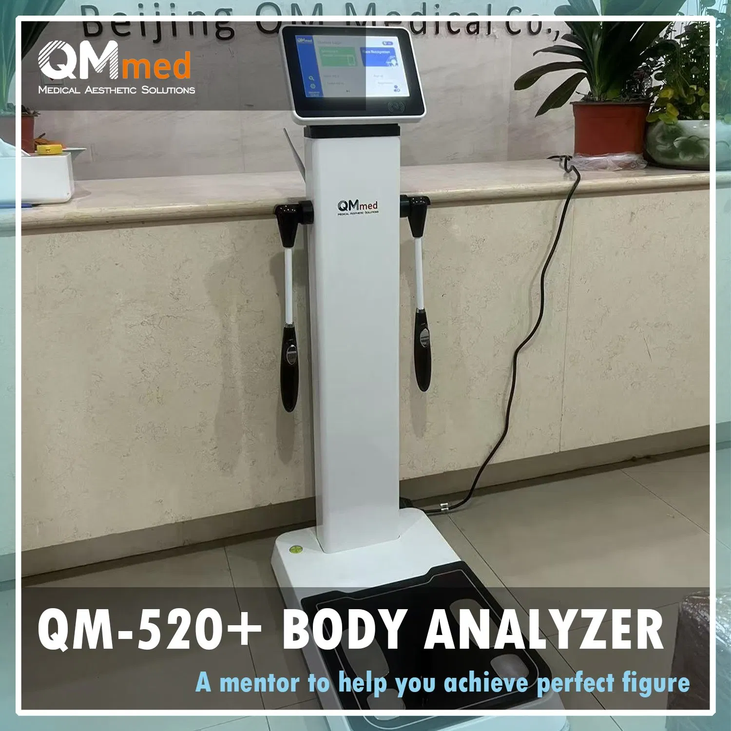 Qm-520+ Body Health Scanner Ai Comprehensive Fat Rate Skeletal Muscle Analysis Measurement Machine The Smart Solution for Full Body Composition Assessment