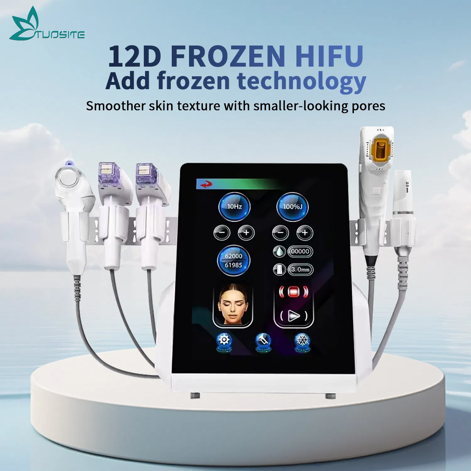 Premium 4-in-1 Gold RF Microneedling Device for Youthful Skin