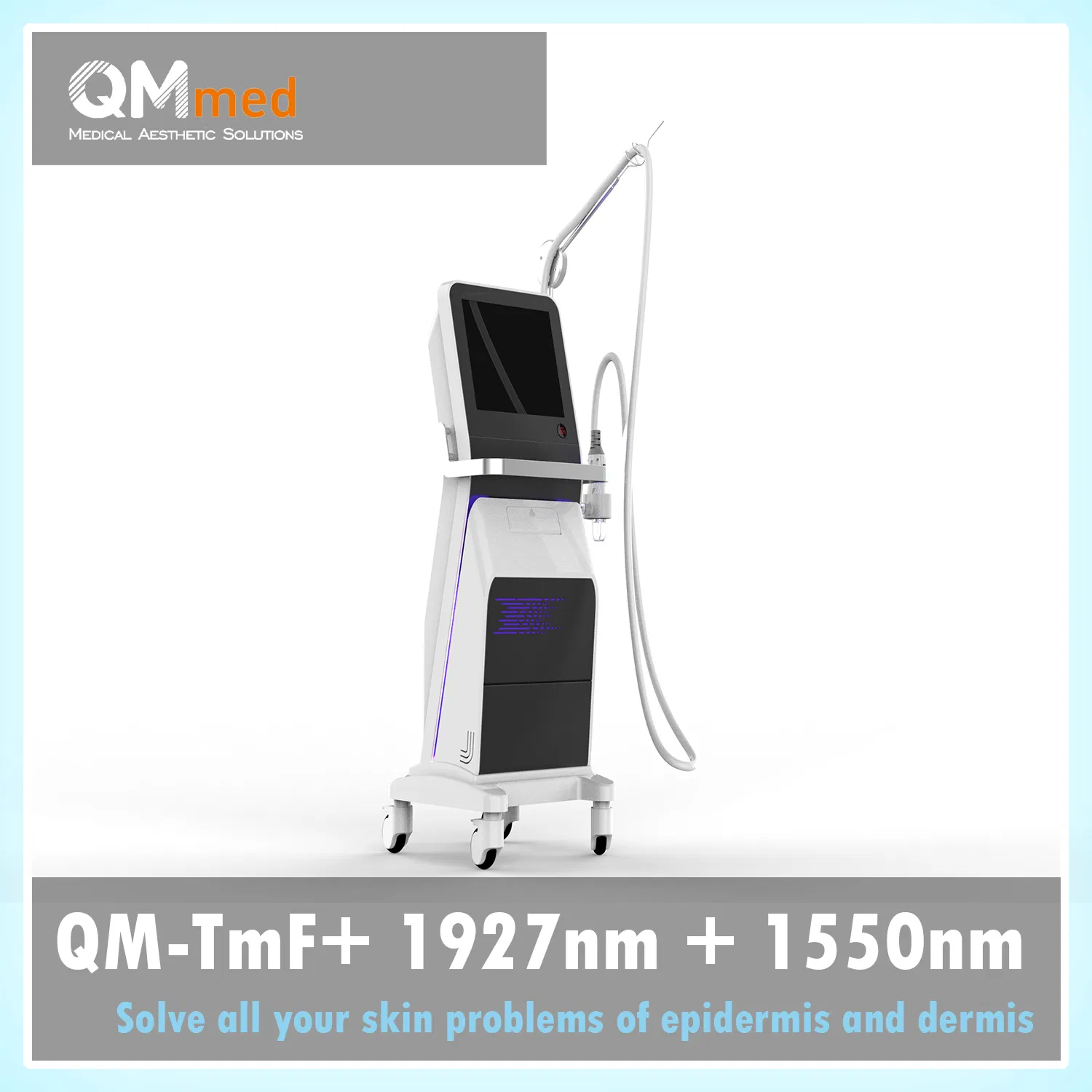 Advanced Smart Dual Wavelength Fractional Laser Skin Rejuvenation System 1927nm/1150nm Comfort Treatment + Pigment Management + Pore Shrinking for Home/Clinic