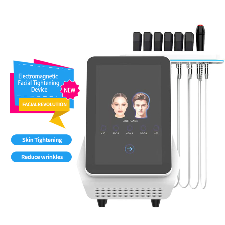 EMS RF Face Lifting Muscle Stimulator Machine Skin Rejuvenation Skin Tightening Facial Desktop Magnetic Facial EMS Device